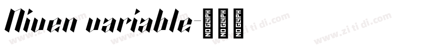 Niven variable字体转换